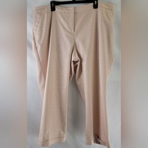 Lane Bryant Polka Dot Cropped pants‎ Size 22 Multi-colored